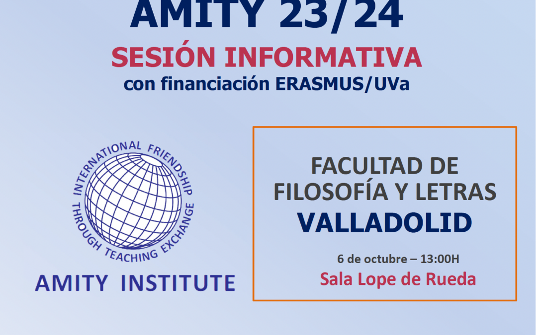 AMITY 23-24: INFORMACIÓN EN FILOSOFÍA Y LETRAS